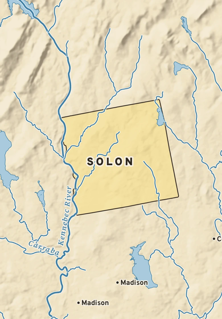 Atlas plate of Solon, Maine.