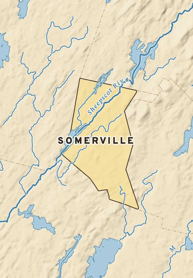 Atlas plate of Somerville, Maine.