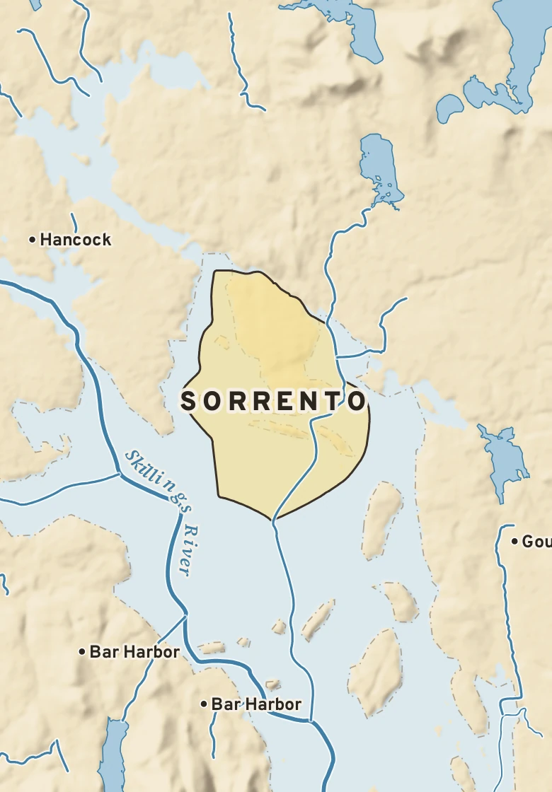 Atlas plate of Sorrento, Maine.