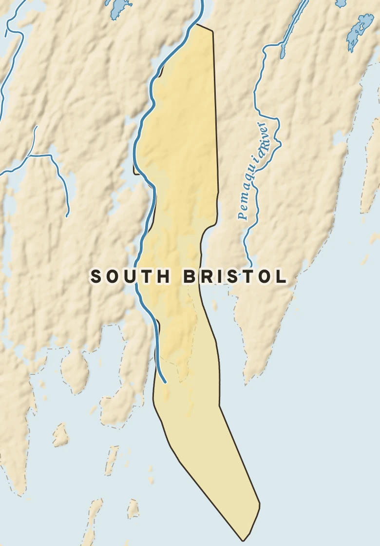Atlas plate of South Bristol, Maine.