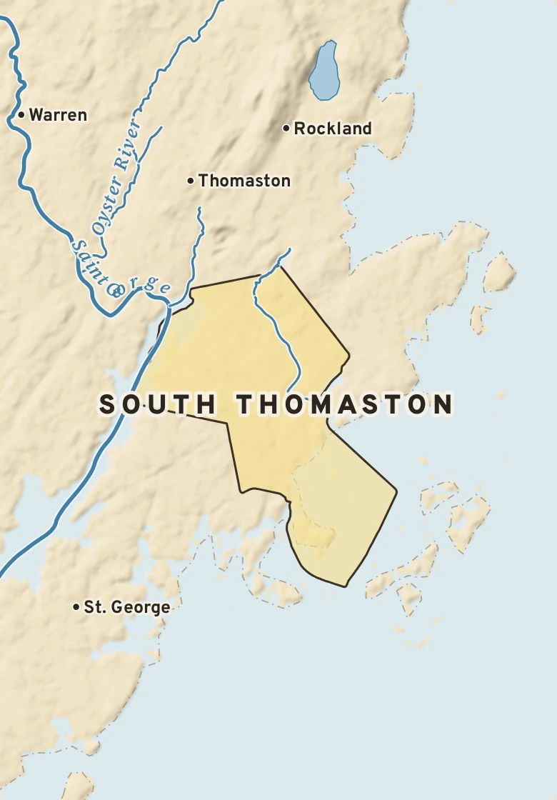 Atlas plate of South Thomaston, Maine.