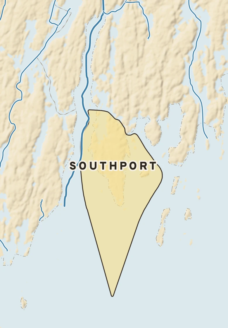 Atlas plate of Southport, Maine.