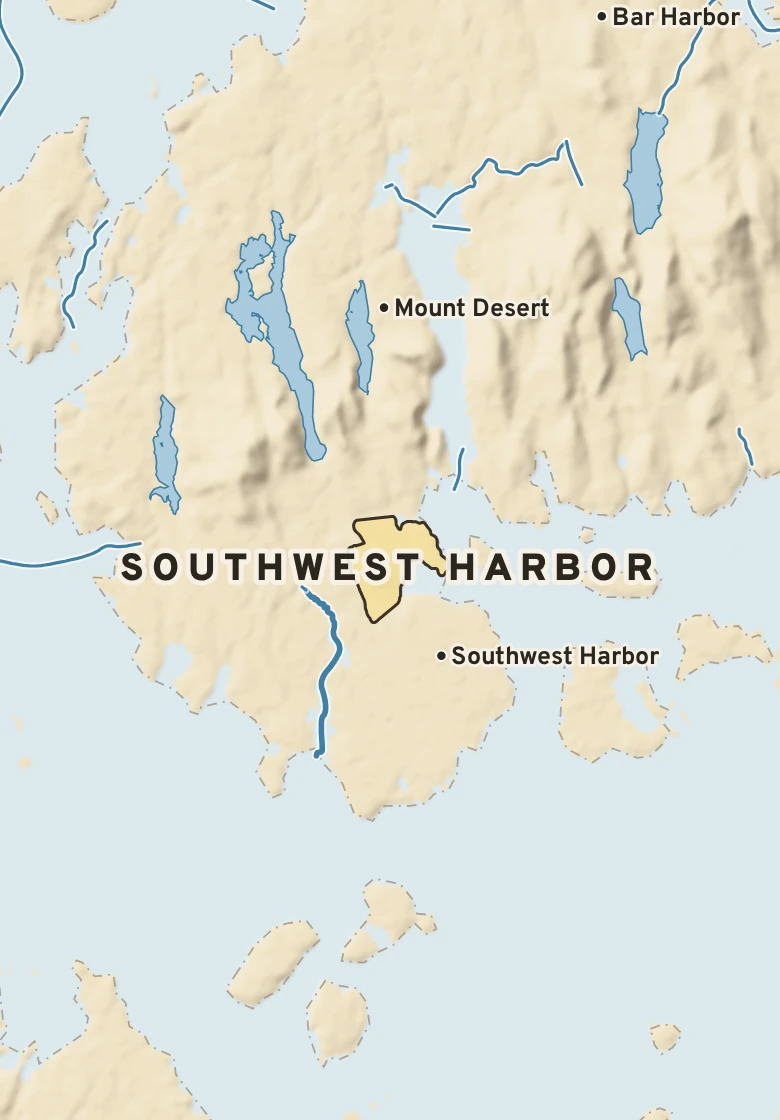 Atlas plate of Southwest Harbor, Maine.