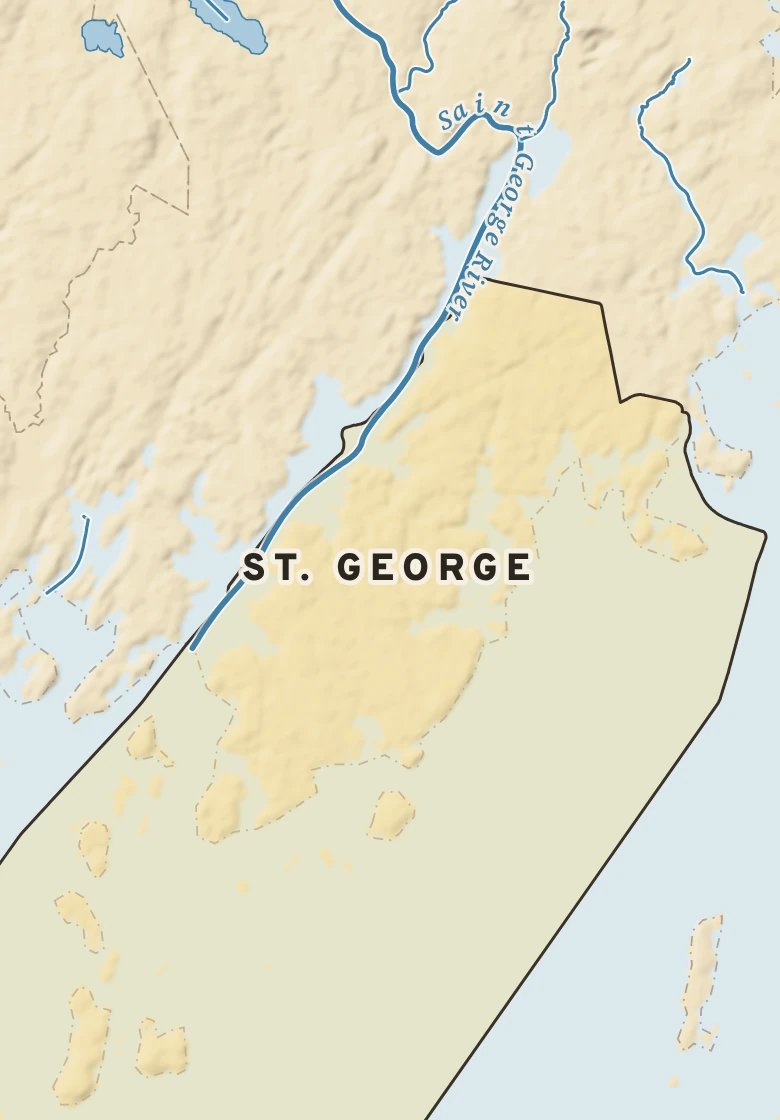Atlas plate of St. George, Maine.