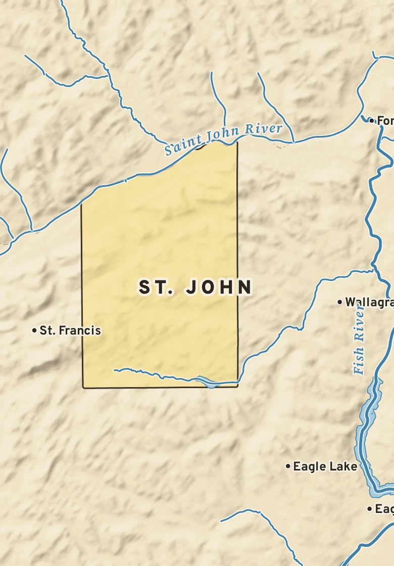 Atlas plate of St. John, Maine.