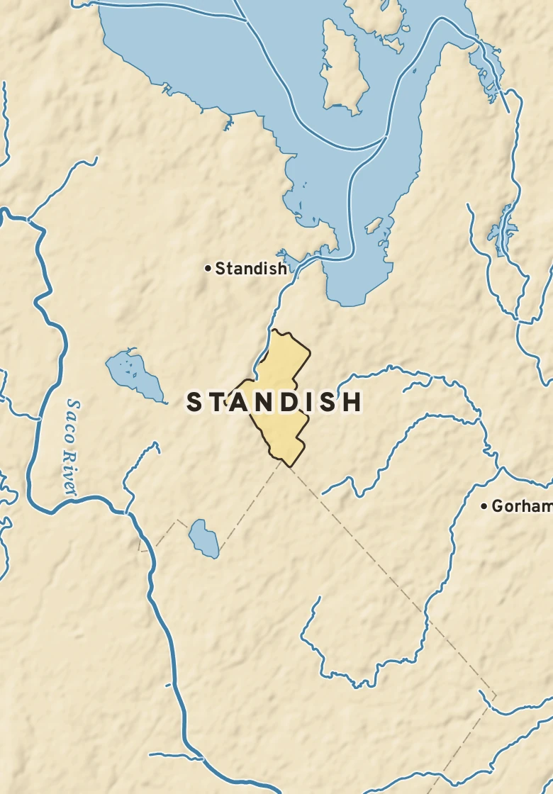 Atlas plate of Standish, Maine.