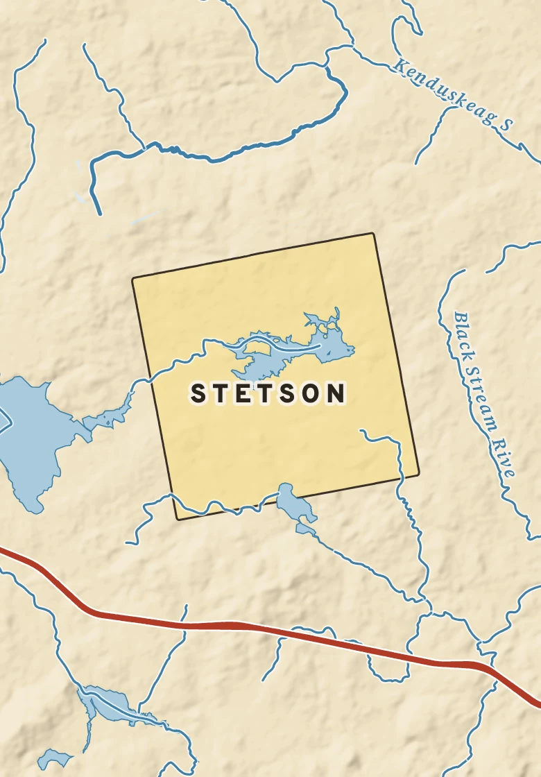 Atlas plate of Stetson, Maine.