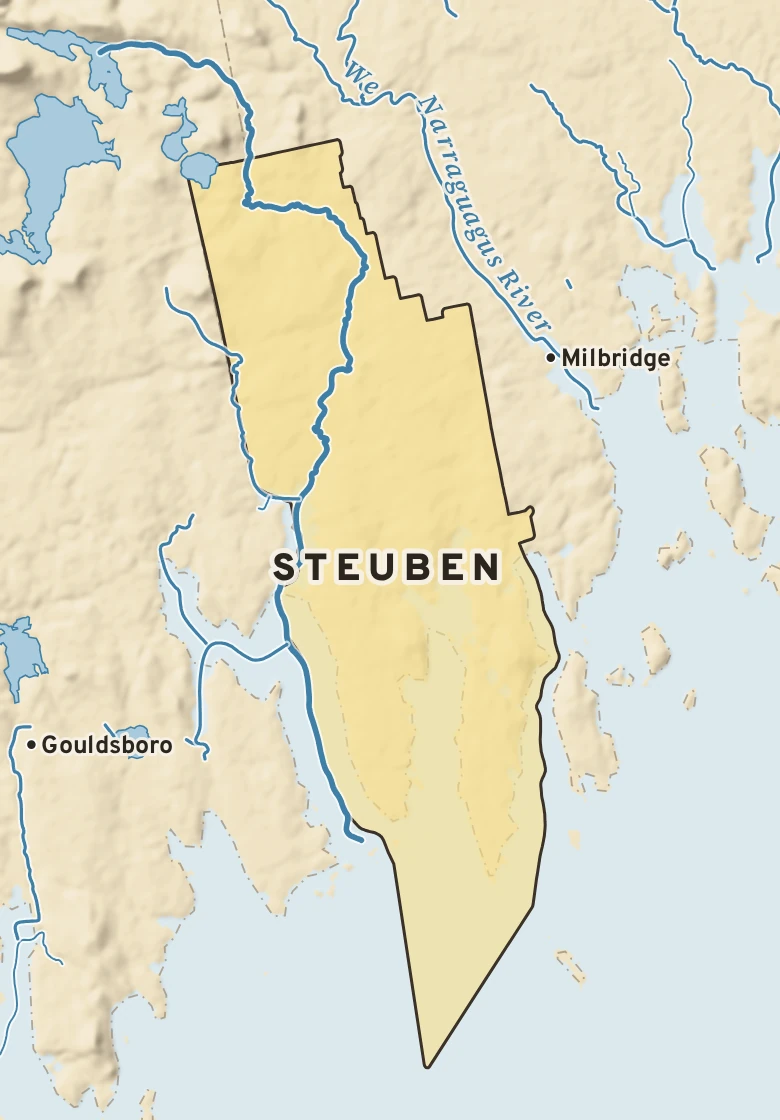 Atlas plate of Steuben, Maine.