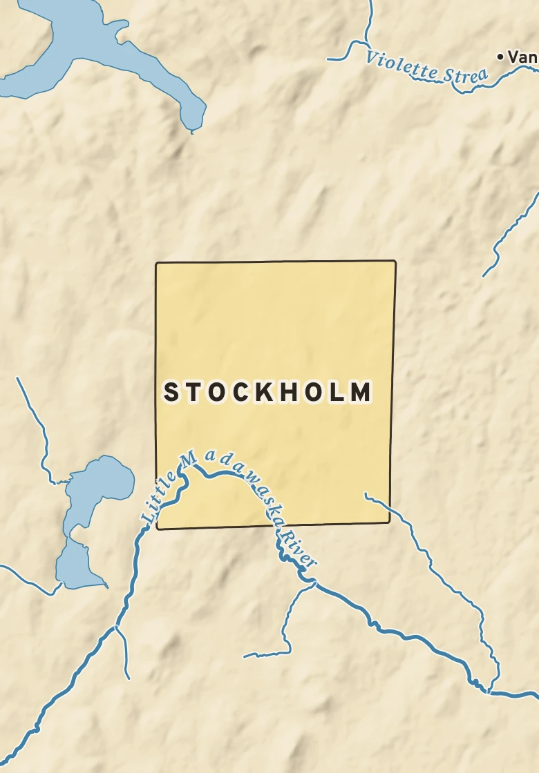 Atlas plate of Stockholm, Maine.