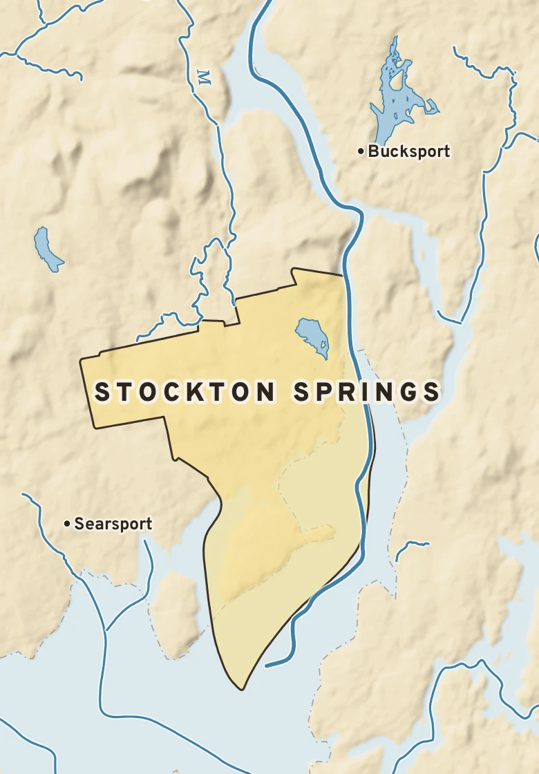 Atlas plate of Stockton Springs, Maine.