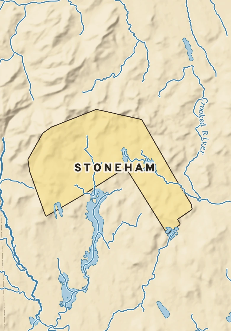 Atlas plate of Stoneham, Maine.