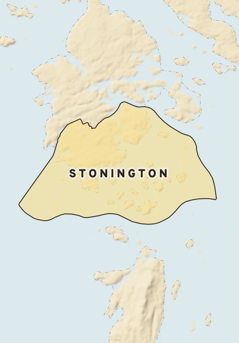 Atlas plate of Stonington, Maine.