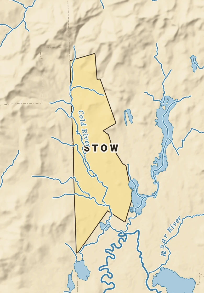 Atlas plate of Stow, Maine.