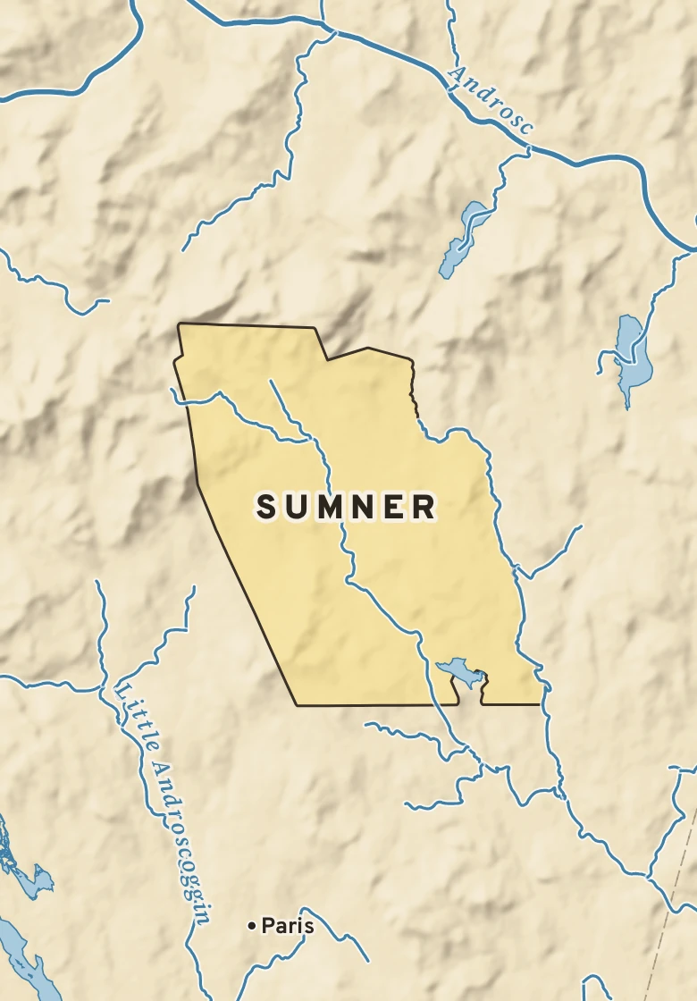 Atlas plate of Sumner, Maine.