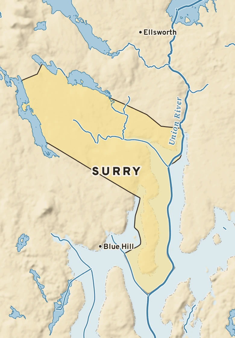 Atlas plate of Surry, Maine.
