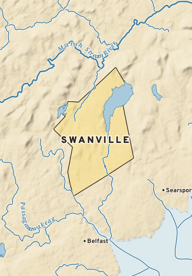 Atlas plate of Swanville, Maine.