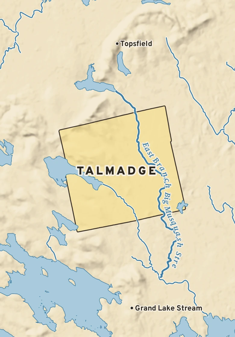 Atlas plate of Talmadge, Maine.