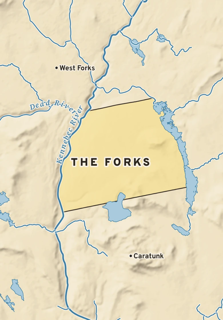 Atlas plate of The Forks, Maine.