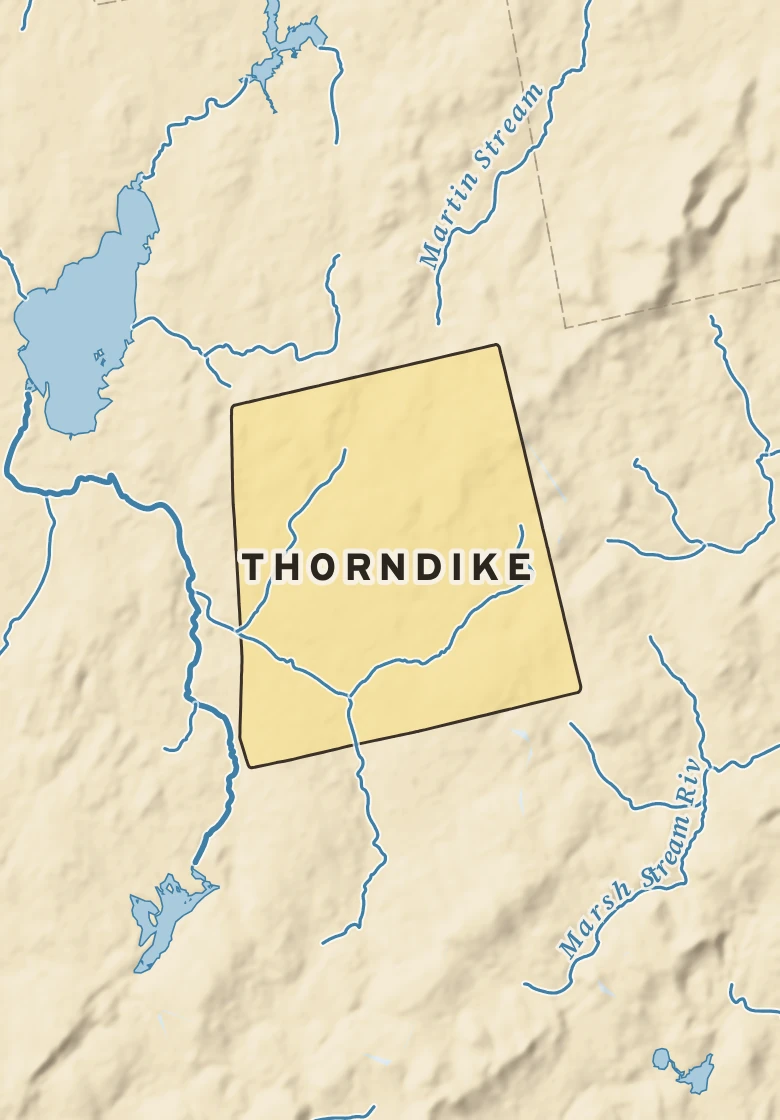 Atlas plate of Thorndike, Maine.