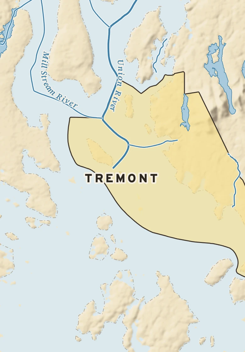 Atlas plate of Tremont, Maine.