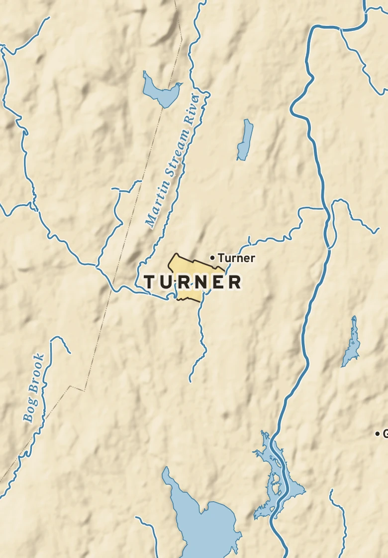 Atlas plate of Turner, Maine.
