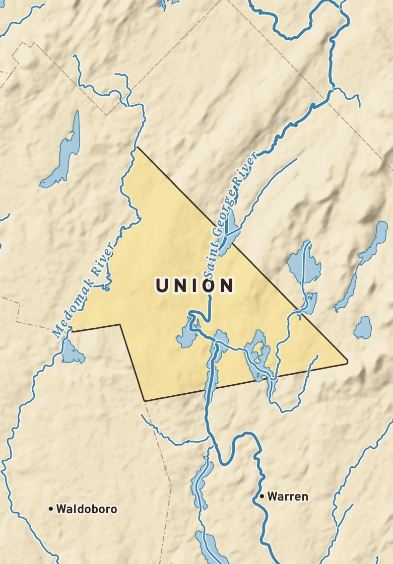 Atlas plate of Union, Maine.