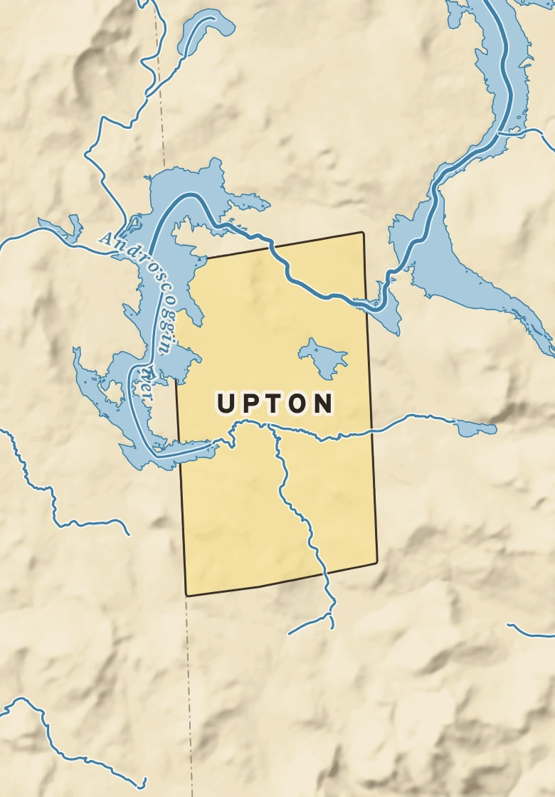 Atlas plate of Upton, Maine.