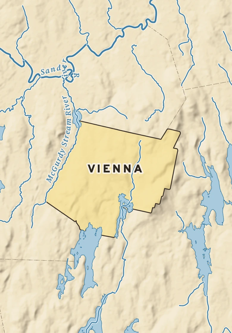 Atlas plate of Vienna, Maine.
