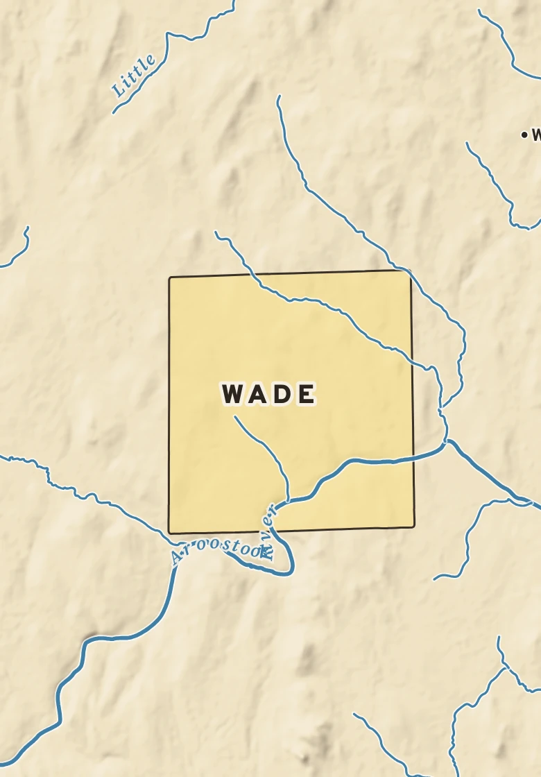 Atlas plate of Wade, Maine.