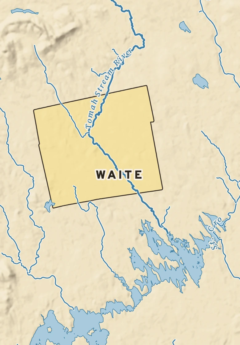 Atlas plate of Waite, Maine.