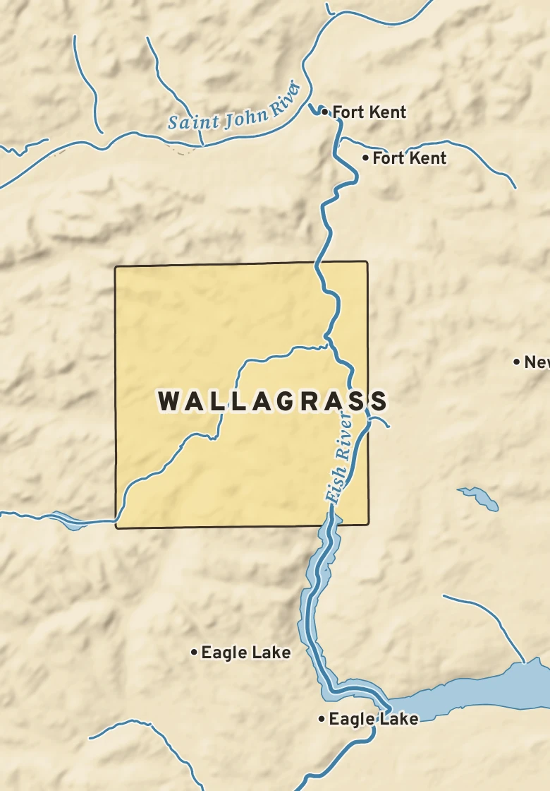 Atlas plate of Wallagrass, Maine.