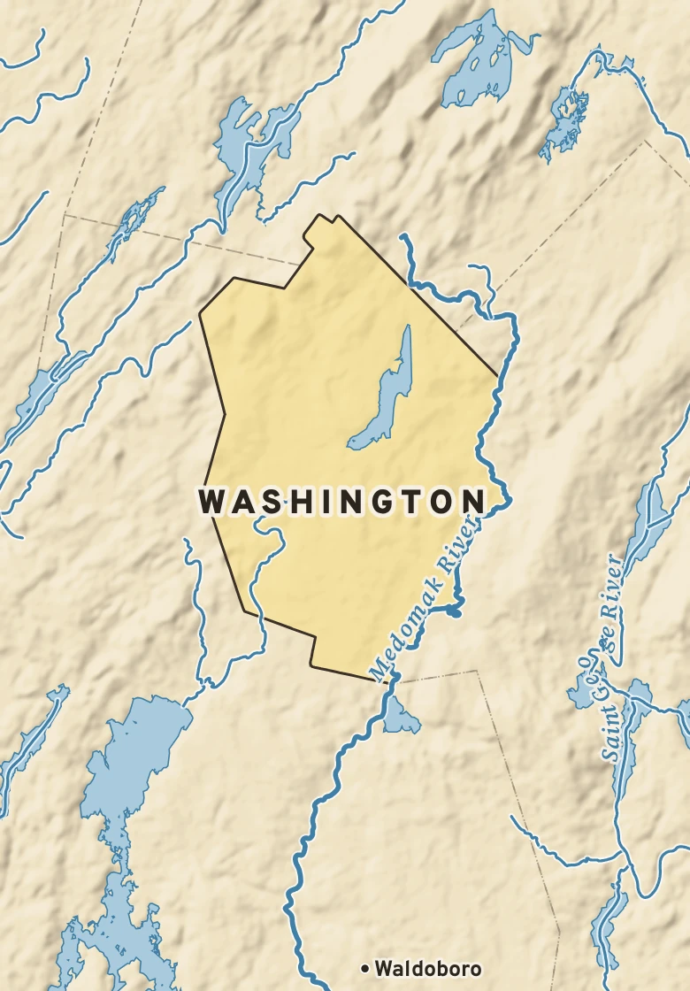 Atlas plate of Washington, Maine.