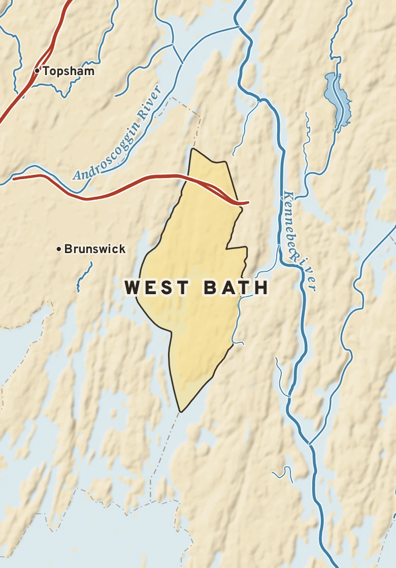 Atlas plate of West Bath, Maine.
