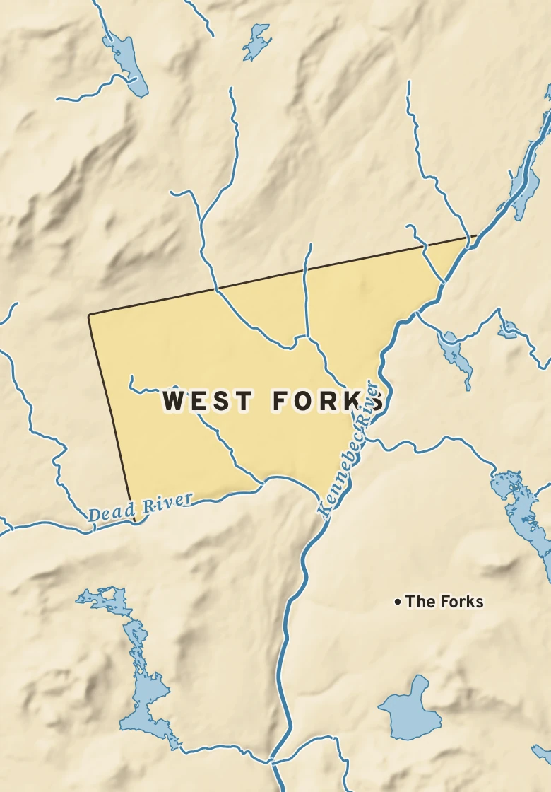 Atlas plate of West Forks, Maine.