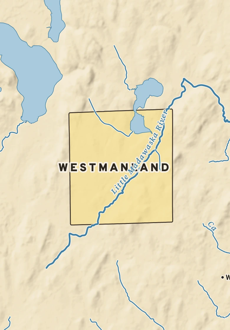 Atlas plate of Westmanland, Maine.