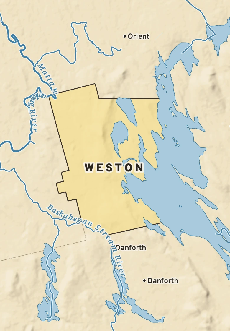 Atlas plate of Weston, Maine.