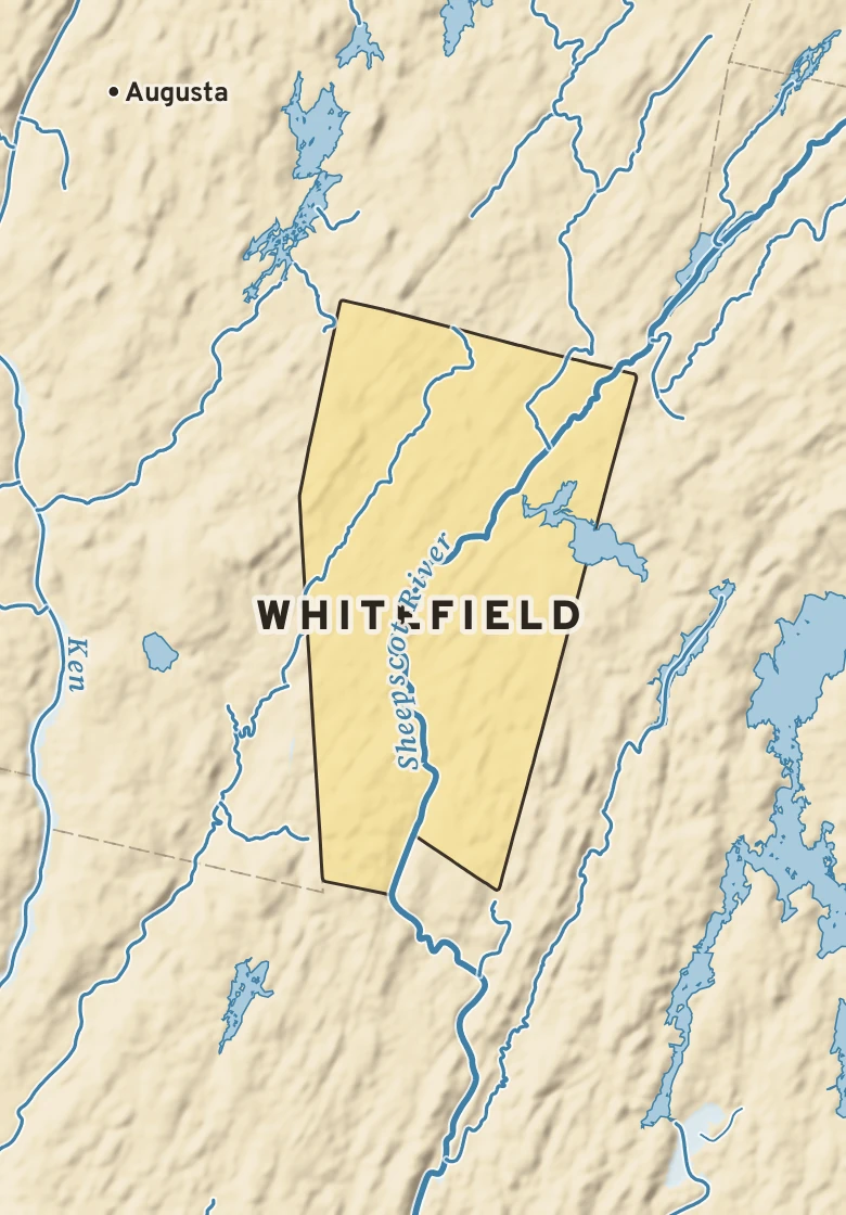 Atlas plate of Whitefield, Maine.