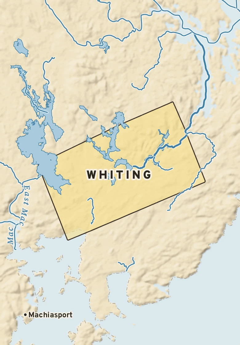 Atlas plate of Whiting, Maine.