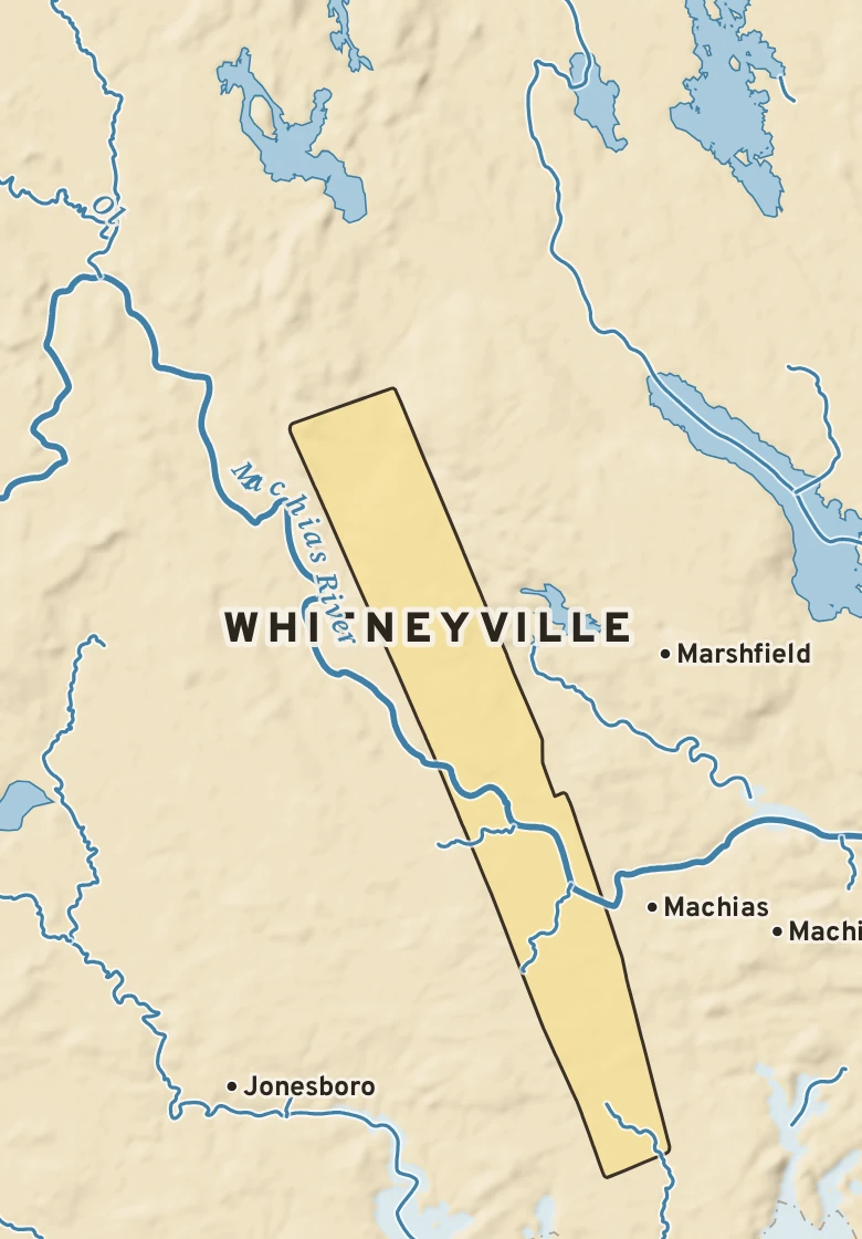 Atlas plate of Whitneyville, Maine.