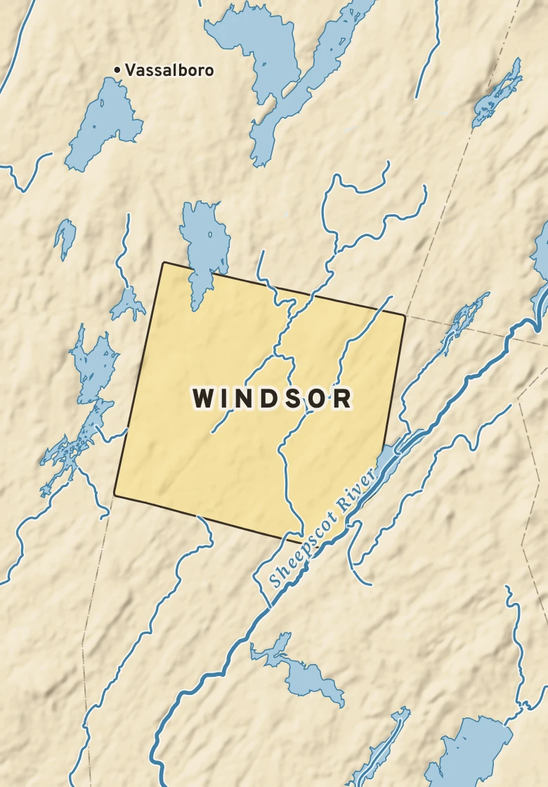 Atlas plate of Windsor, Maine.