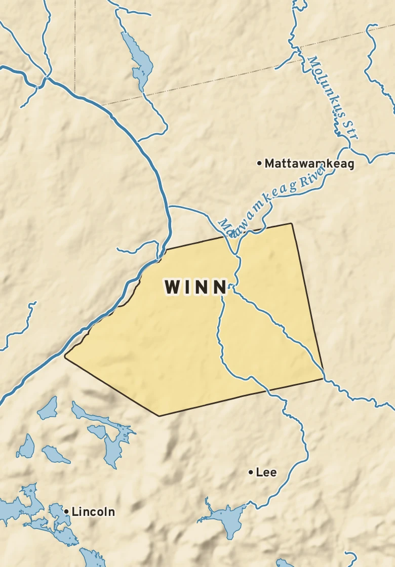 Atlas plate of Winn, Maine.