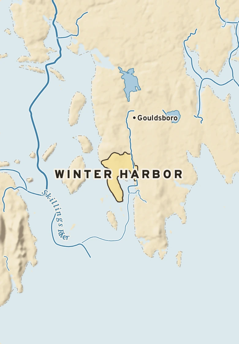 Atlas plate of Winter Harbor, Maine.