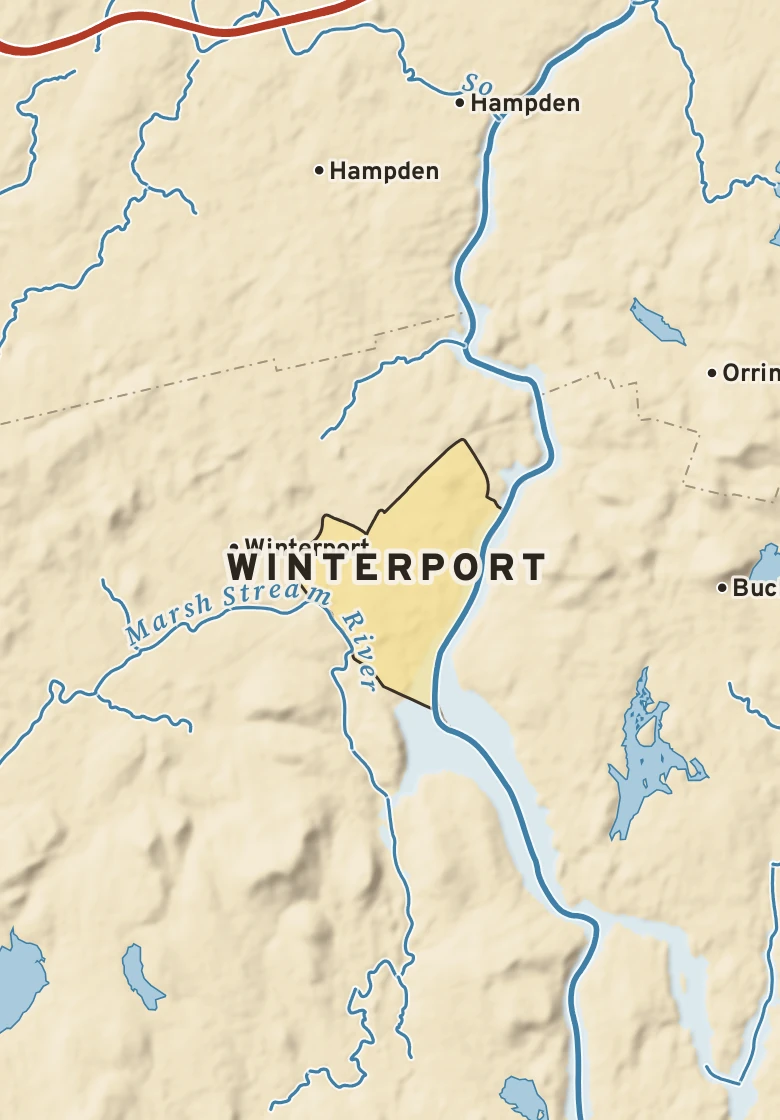 Atlas plate of Winterport, Maine.