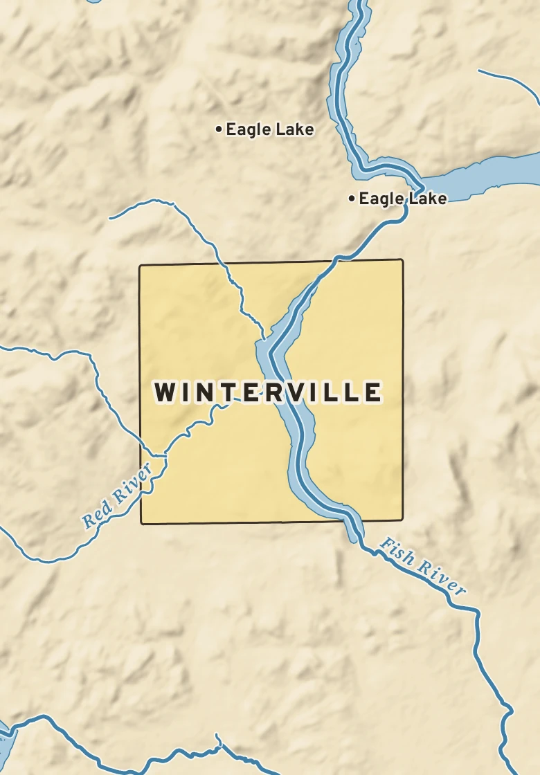 Atlas plate of Winterville, Maine.