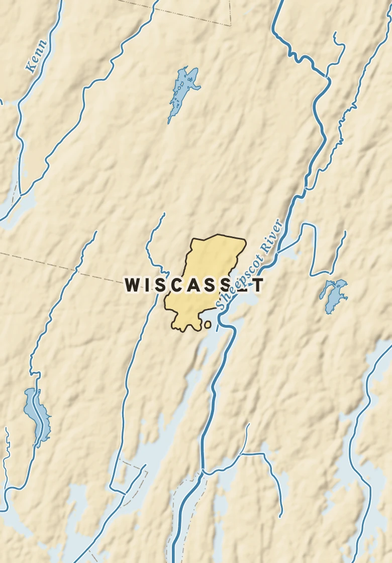 Atlas plate of Wiscasset, Maine.