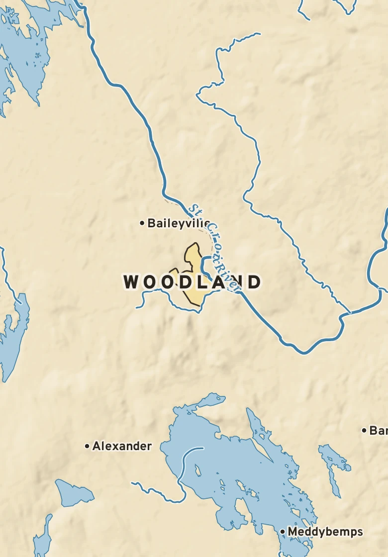 Atlas plate of Woodland, Maine.