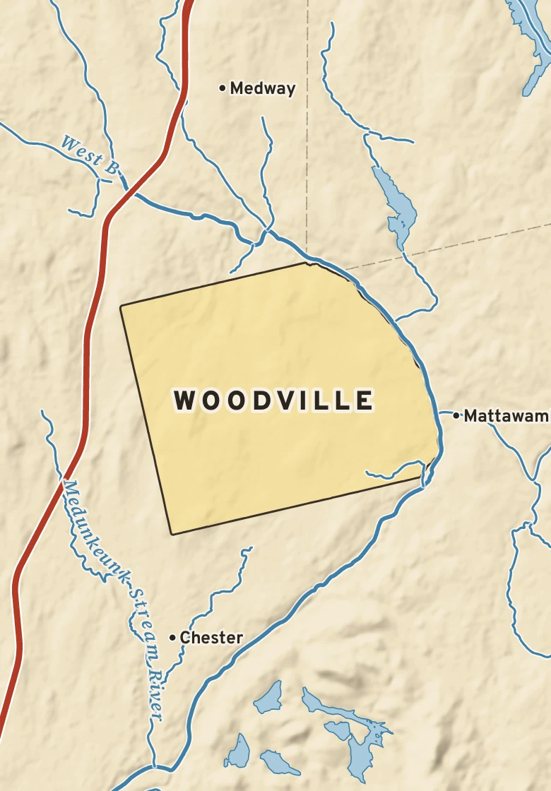 Atlas plate of Woodville, Maine.