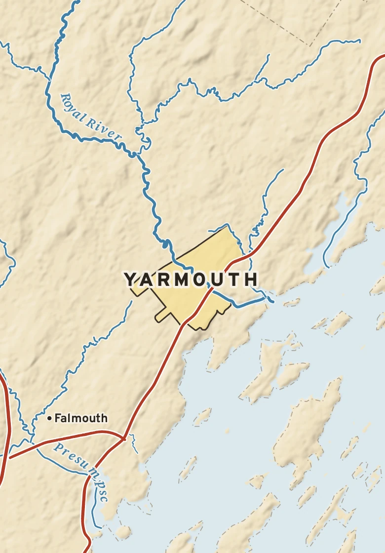 Atlas plate of Yarmouth, Maine.