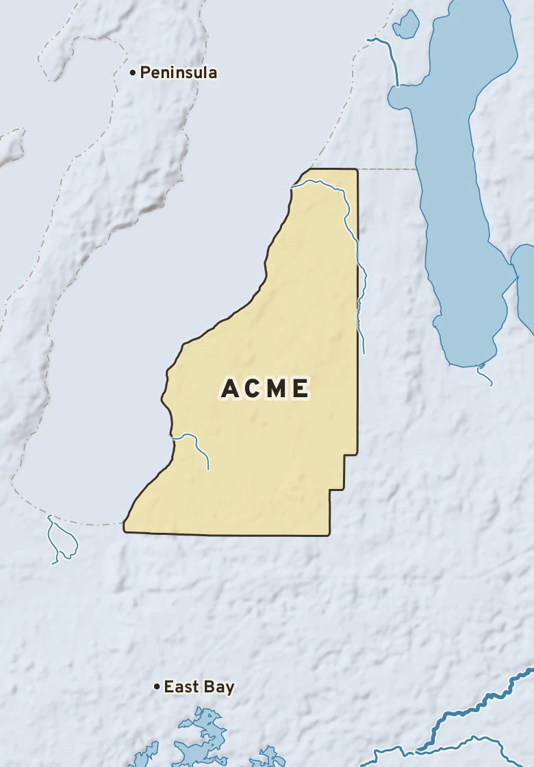 Atlas plate of Acme, Michigan.