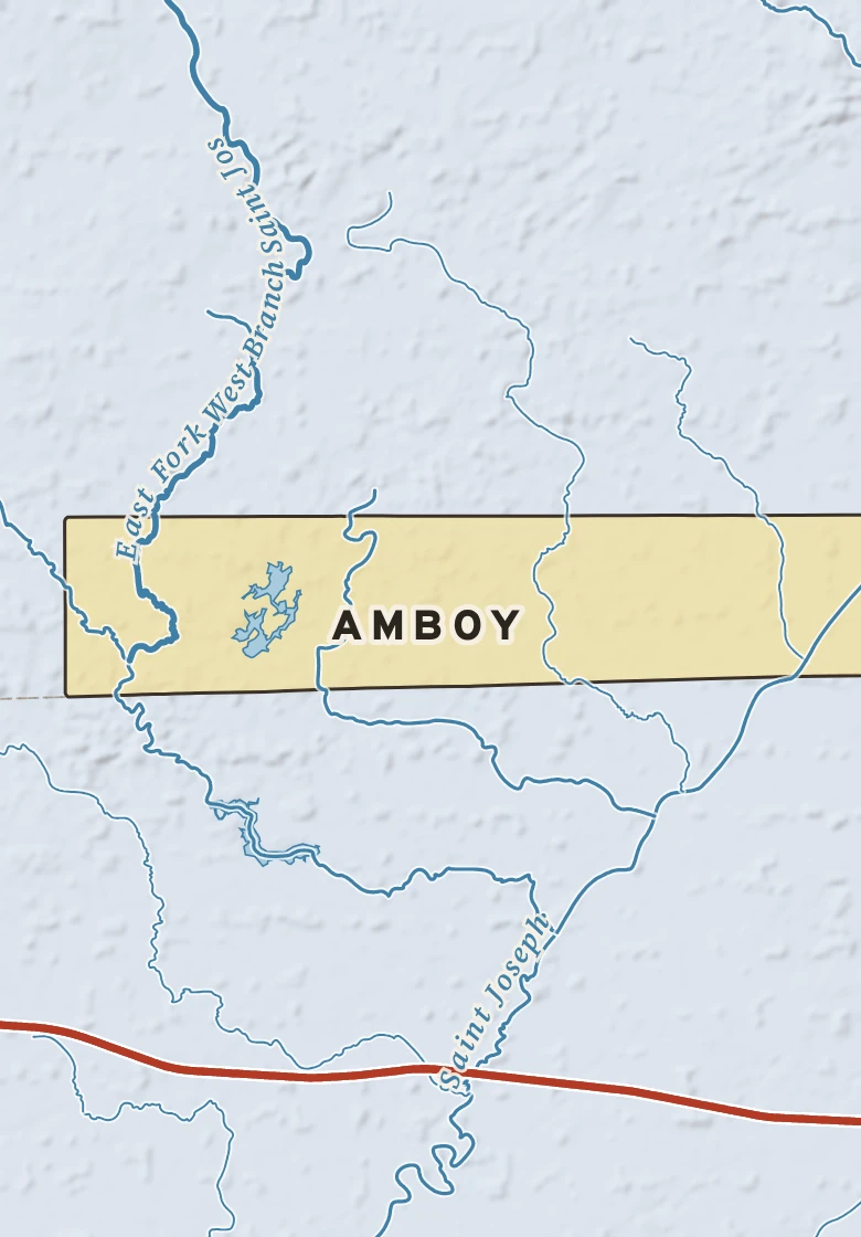 Atlas plate of Amboy, Michigan.
